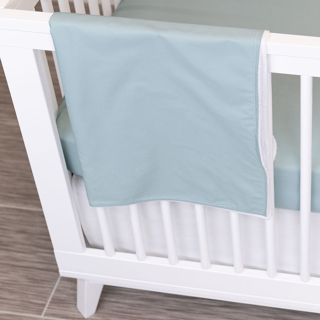By the Sea - Classic Nursery Bedding Set - Foggy Blue - Olli+Lime